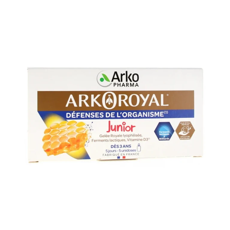 Arkoroyal Junior Body Defenses Royal Jelly, Vitamin D3 5x10ml