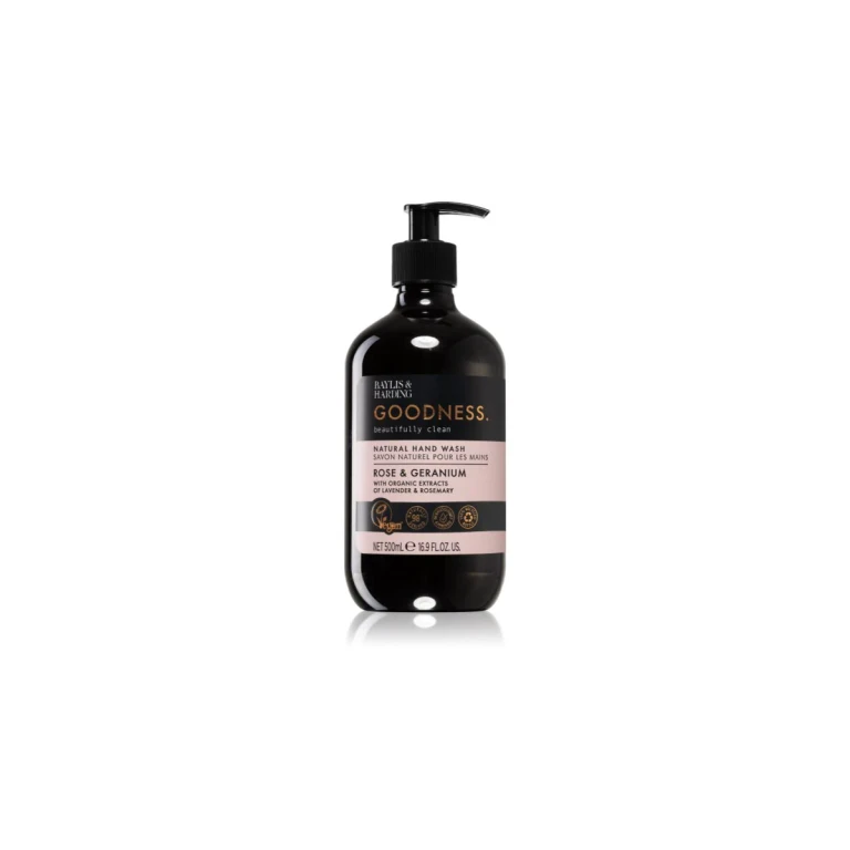Goodness Rose & Geranium Liquid Soap naturale hands 500 ml