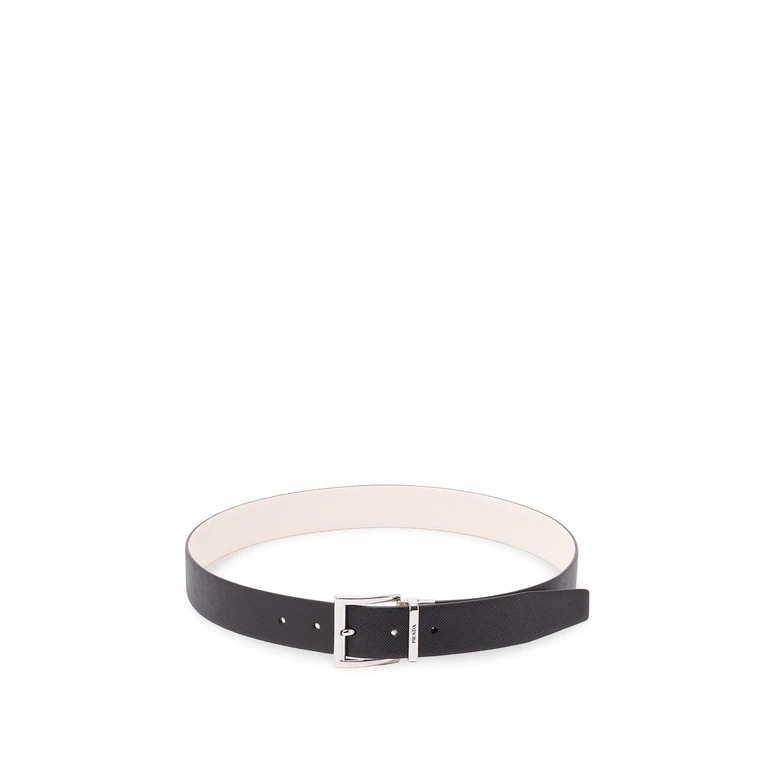 Saffiano Leather Reversible Belt