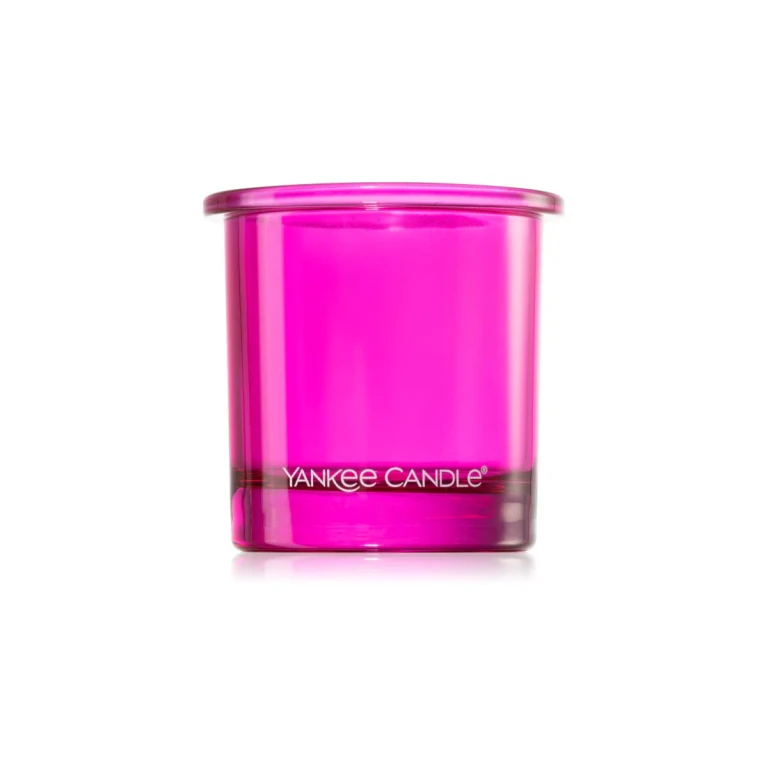 Pop Pink votive candle holder