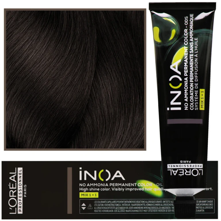 Hair dye L'Oréal Inoa 60 ml 4.15 Brown Mahogany Ash