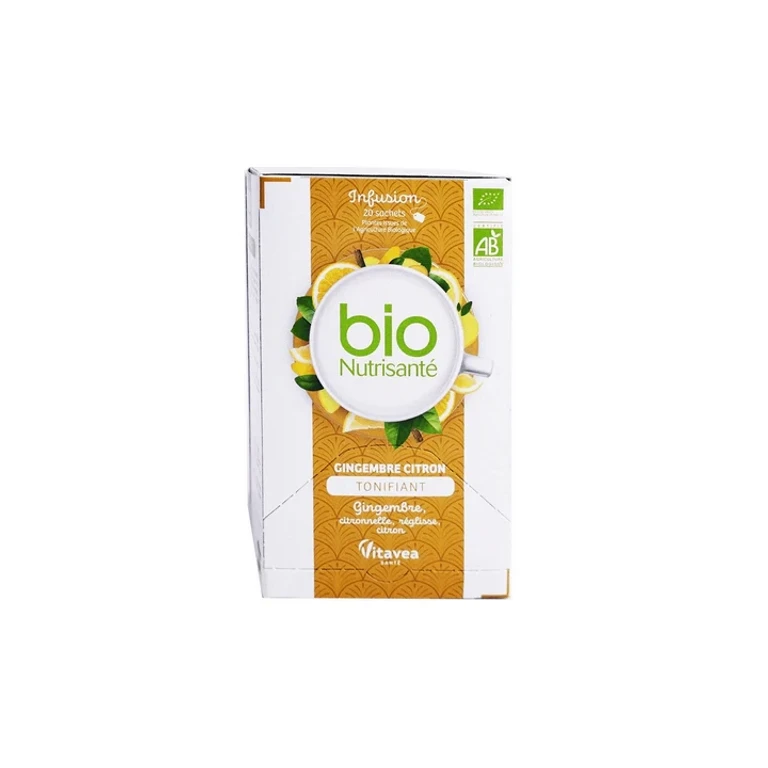 Bio Nutrisanté - Toning Ginger Lemon Infusion 20 sachets