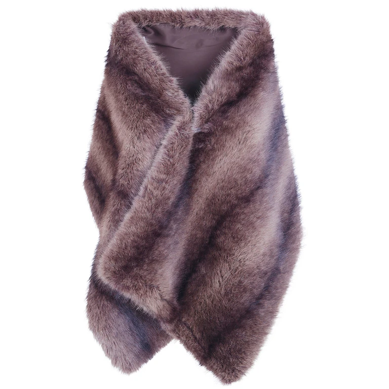 Coat Brown Fur Cape Stole