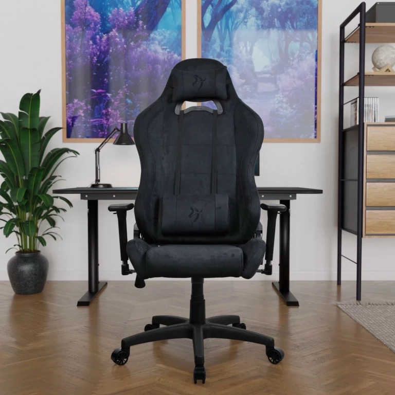 Torretta Soft Fabric Special Edition Gaming Chair, Black:- Pure Black