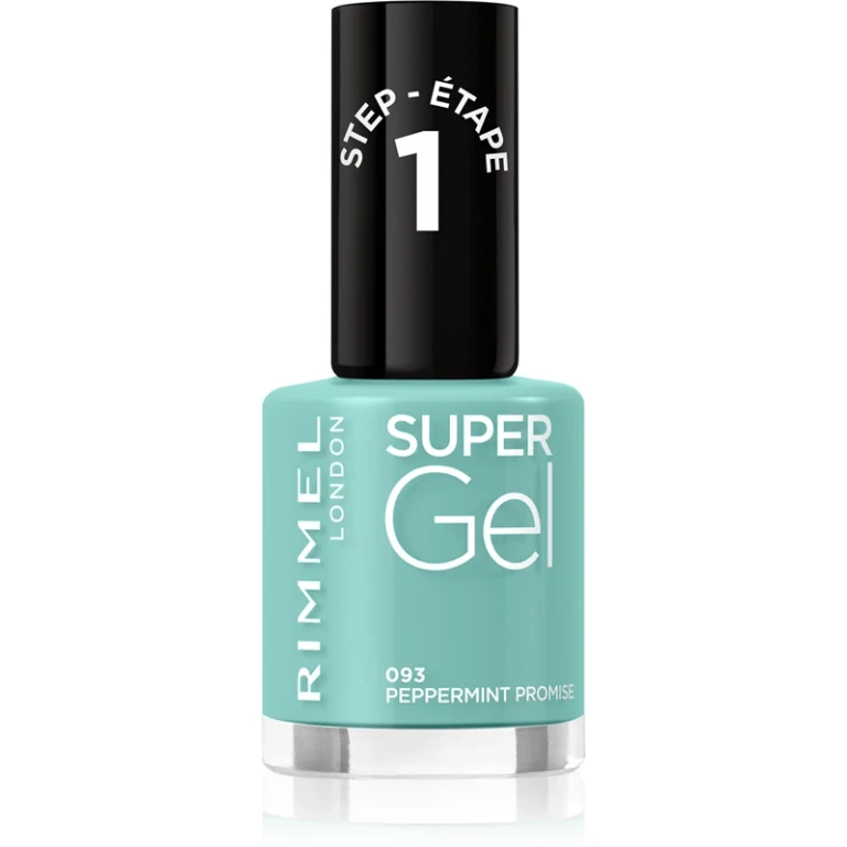 Super Gel Nail Polish Gel Without UV/LED Lamp Color 093 Peppermint Promise 12 ml