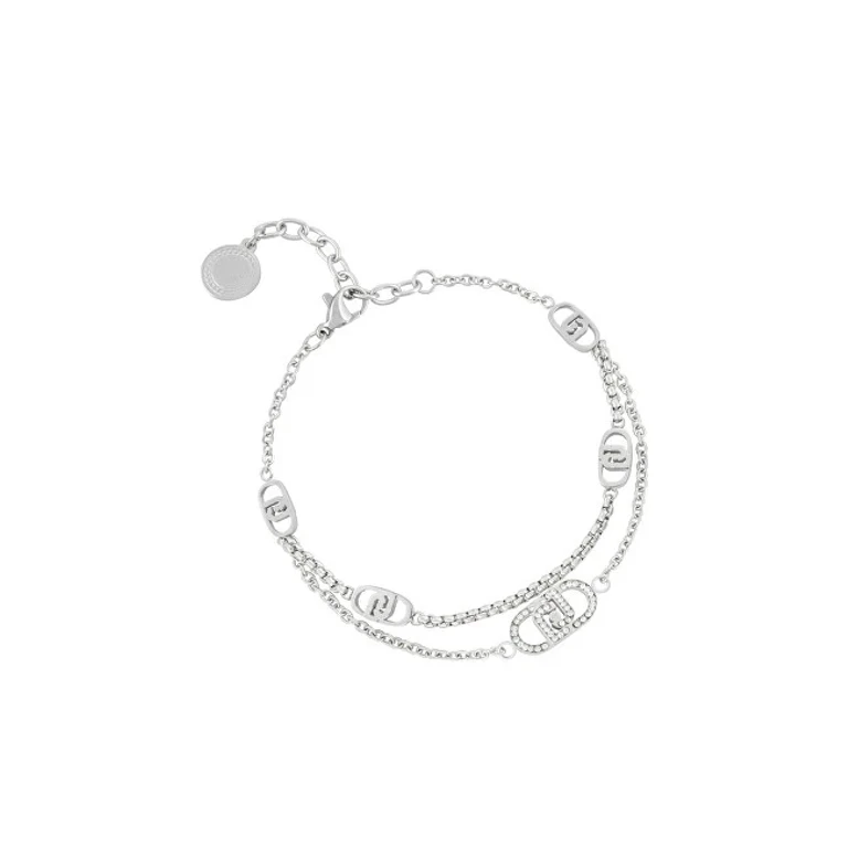 Liu Jo Double Bracelet in Steel with Crystals Lj2903