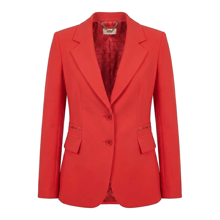 Blazer décontracté Elisabetta Franchi - Rouge