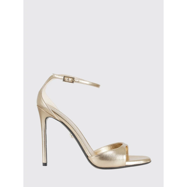 Laminated Leather Stiletto Sandals with Ankle Strap (L26SC016U0795G03MEKONG)