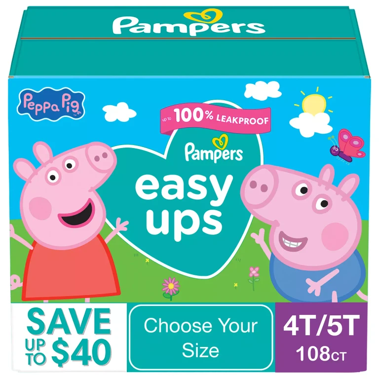 Easy Ups Training Pants Underwear, Sizes 2T-6T:- 4T-5T, 108 ct., 37+lbs.