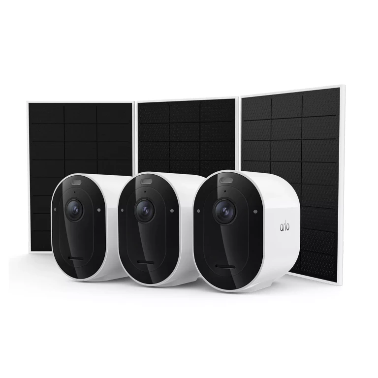 Arlo Pro Outdoor Security Camera 2K HDR (6th Gen) w/Solar Panels, 3-Pack