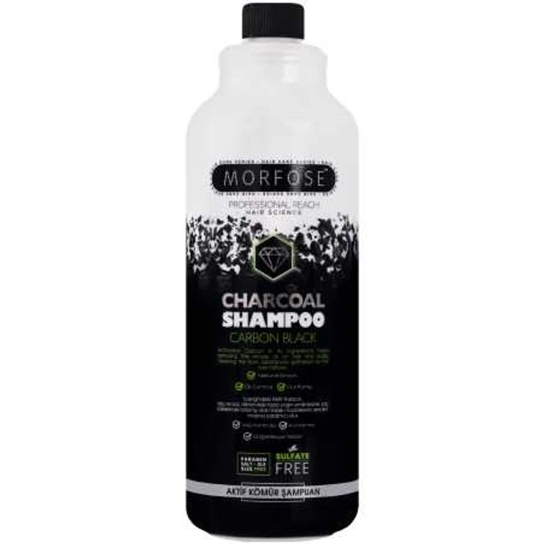 Charcoal Shampoo Carbon Black - SLS-free shampoo with activated charcoal, 1000ml