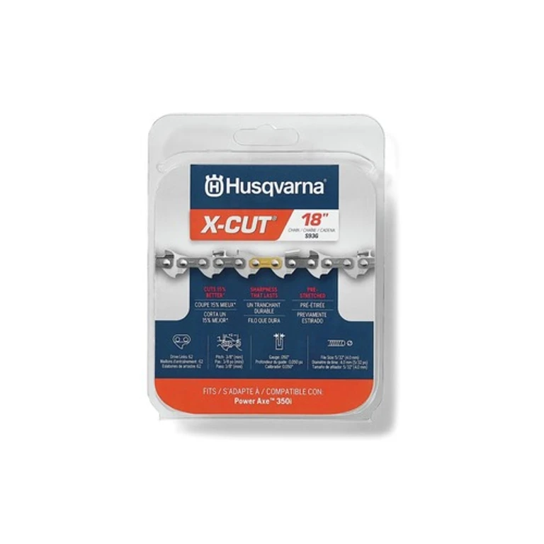 S93G X-CUT 3/8 in. Mini Pitch .050 in. Gauge 62 Drive Links 18 in. 350i Chainsaw Chain Replacement