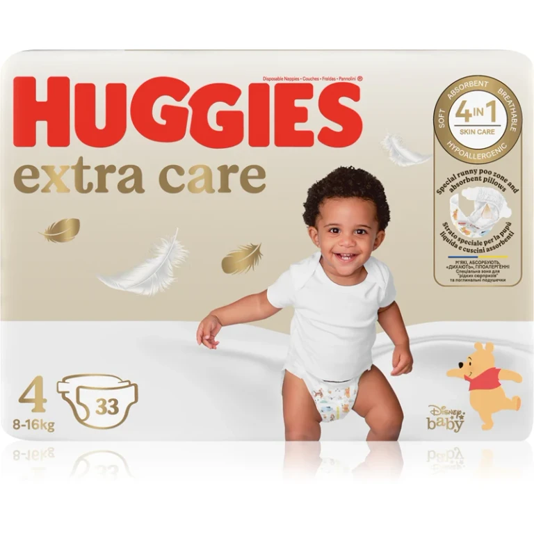 Extra Care Size 4 disposable diaper 8-16 kg 33 pieces