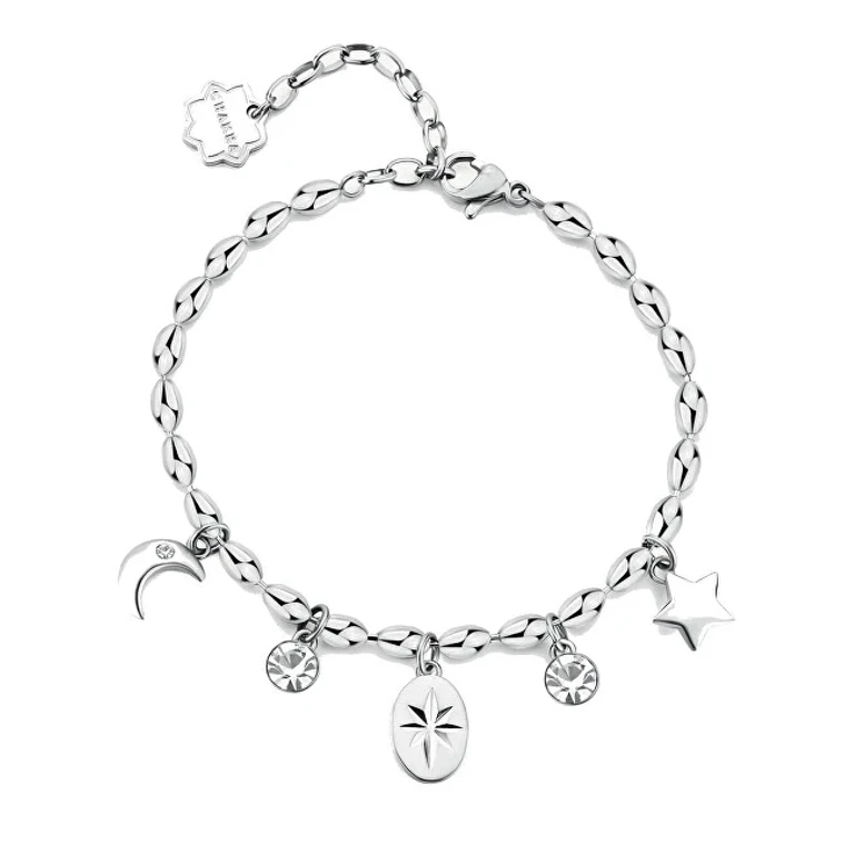 Steel Bracelet with Chakra Charms BHKB247
