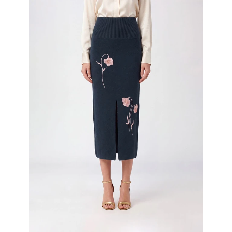Skirt Woman color Green (PF26KS1130013021FORESTGREEN)
