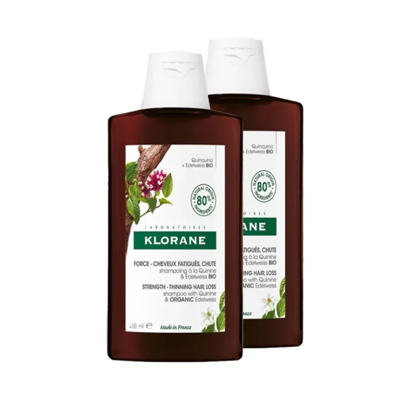 Quinine and Organic Edelweiss Shampoo 2x400ml