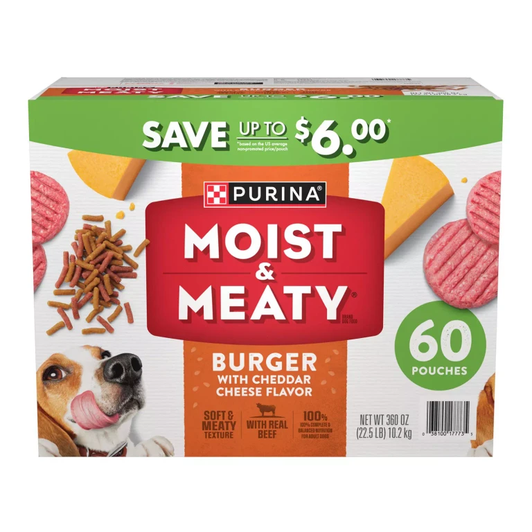 Burger with Cheddar Cheese Flavor, Adult Dog Food, 6 oz., 60 ct.