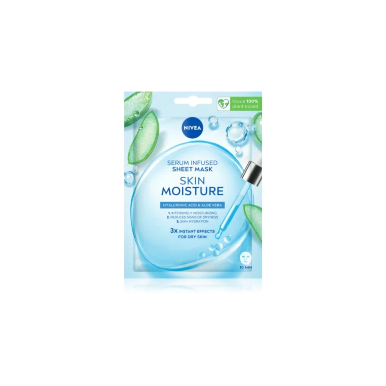 Fabric mask with hydrating serum infusion for the skin