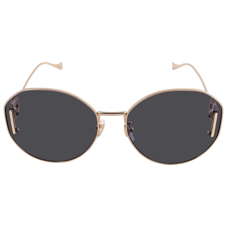 Grey Round Ladies Sunglasses GG1206SA 002 63
