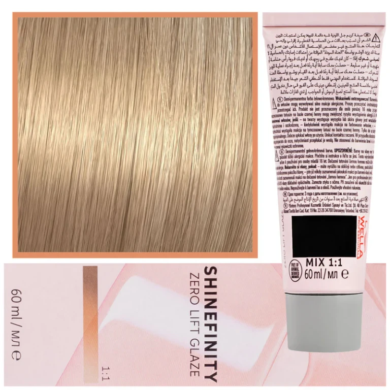 Shinefinity Zero Lift Glaze 헤어 다이 60ml 07/3 미디엄 골든 블론드