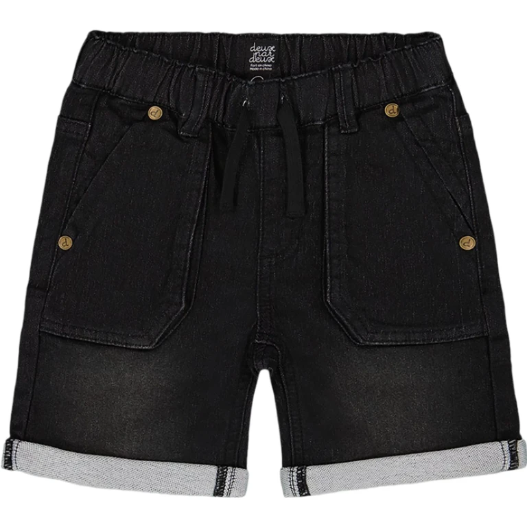 French Terry Denim Shorts - Little Boy
