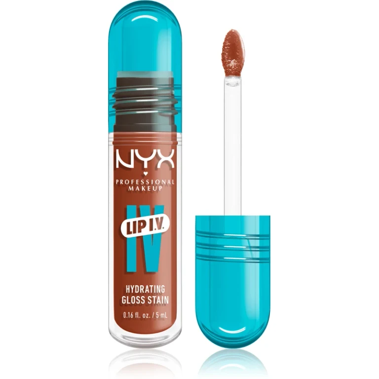 Professional Makeup Lip IV long-lasting lip gloss with a moisturizing effect, color 01 - CARAMEL DRIP 5 ml