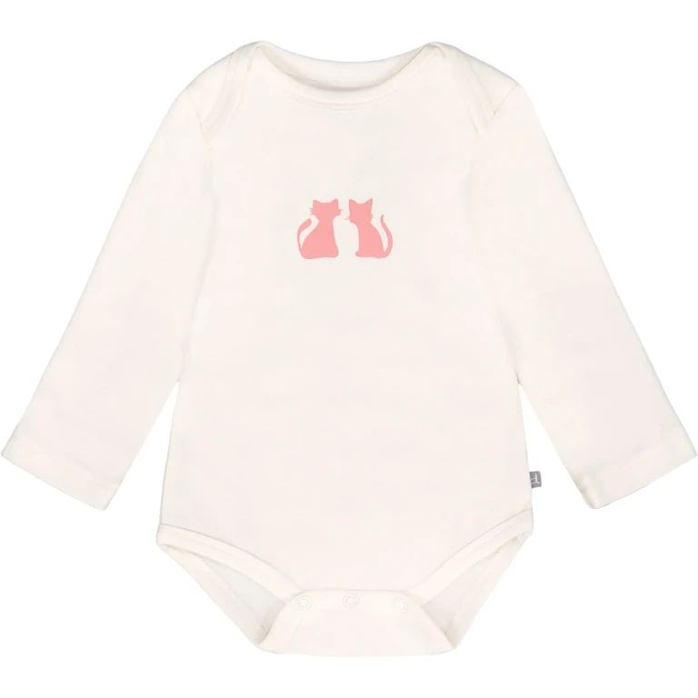 Organic Cotton Long Sleeve Romper - Baby Girl