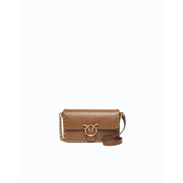 Sac à bandoulière Baby Love Bag One Slouchy en cuir clouté