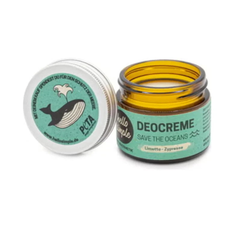 "Save the Oceans" Lime & Cypress Deodorant Cream 50 g