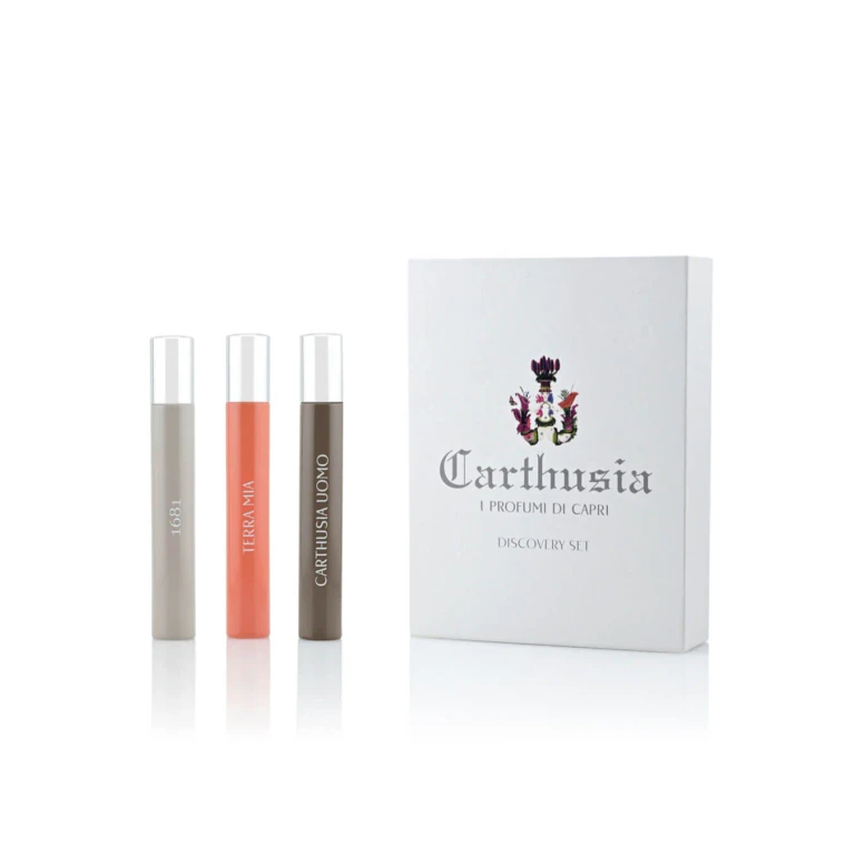 Carthusia Italian Elegance Discovery Set 1681, Carthusia Man, My Land 3 x 10ml