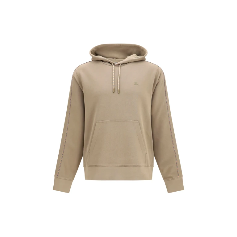 Hoodie Check Print Finch Brown