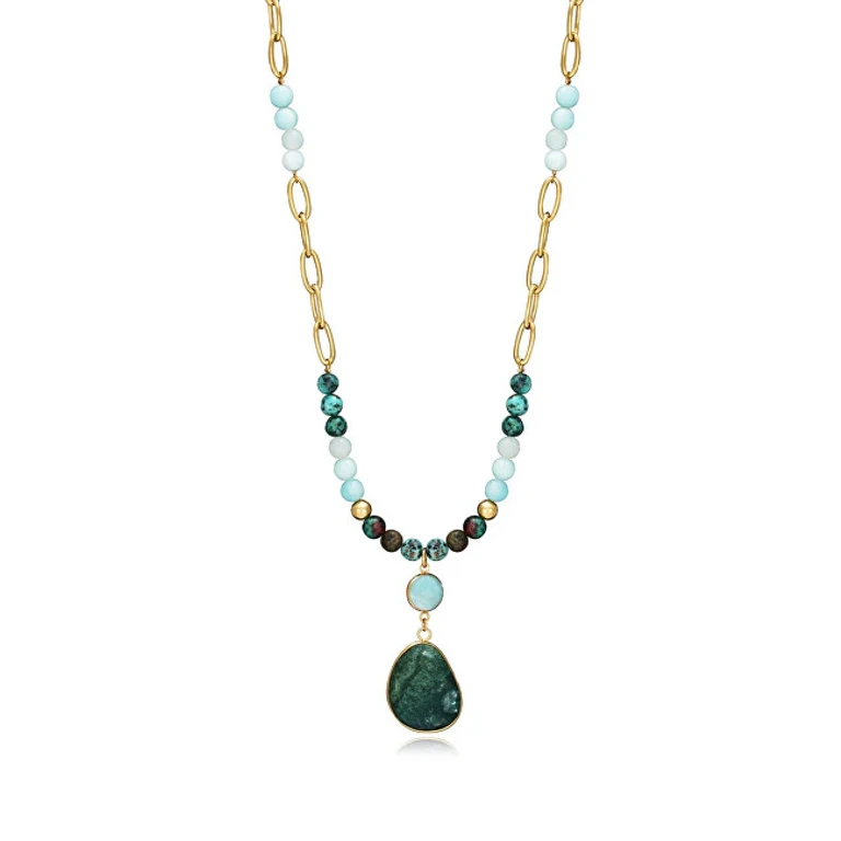 Chic Gold Plated Necklace 1400C01016