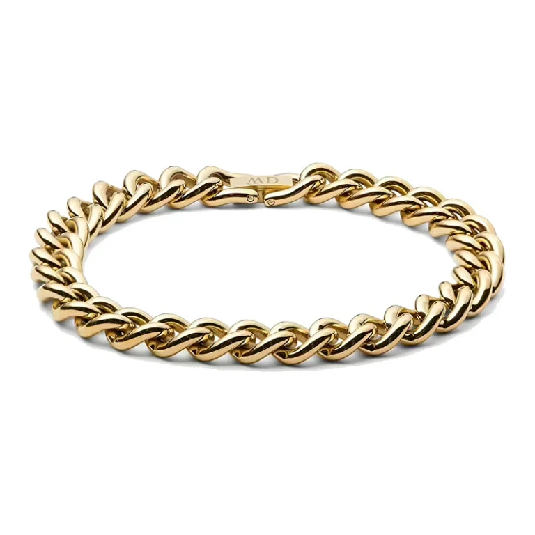 Women's Bracelet with Thick Chain Gold-Plated Dw00400848