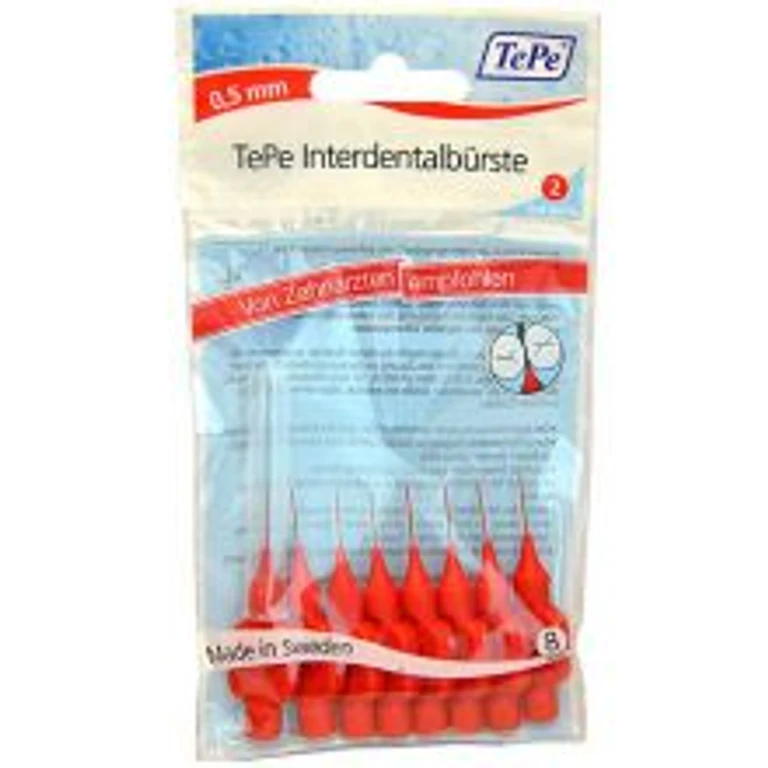 Regular Interdental Brushes (0.5mm Red 8pcs)