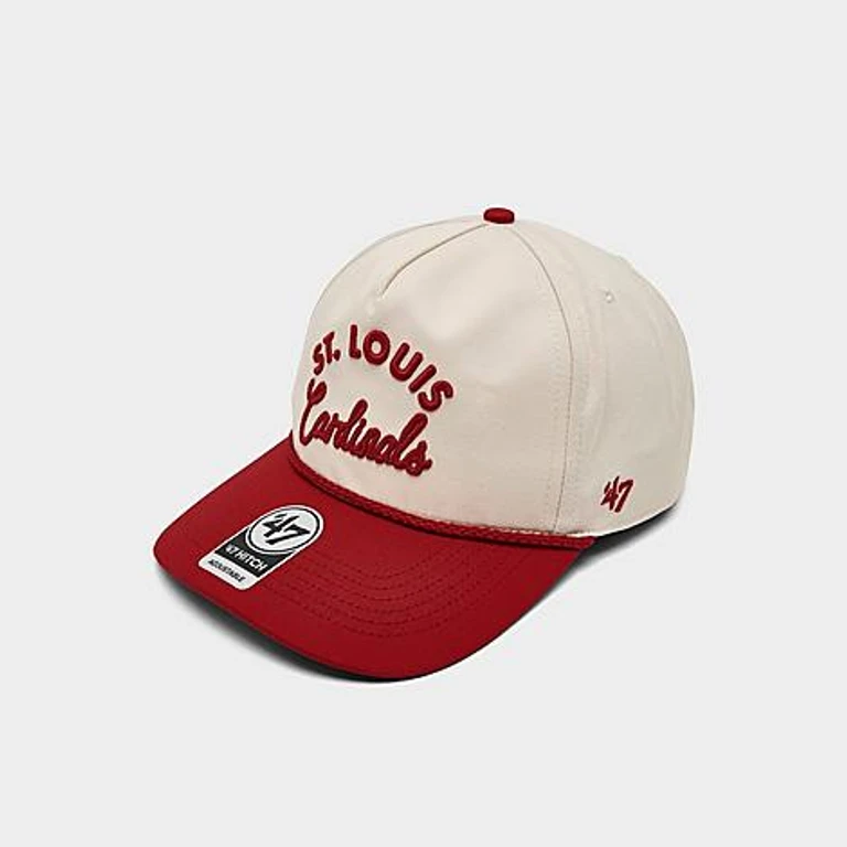 '47 St. Louis Cardinals MLB Rope Script Hitch Snapback Hat in Natural
