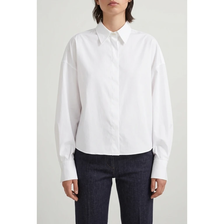 White Oversized Cotton Shirt