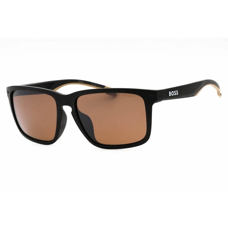 Polarized Brown High Contrast Square Mens Sunglasses BOSS 1542/F/S 0087/6A 59