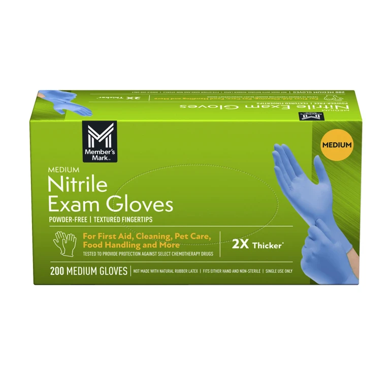Nitrile Exam Gloves, Medium, 200 ct:- Medium