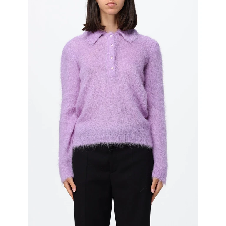 CHLOÉ Polo gris et lavande
