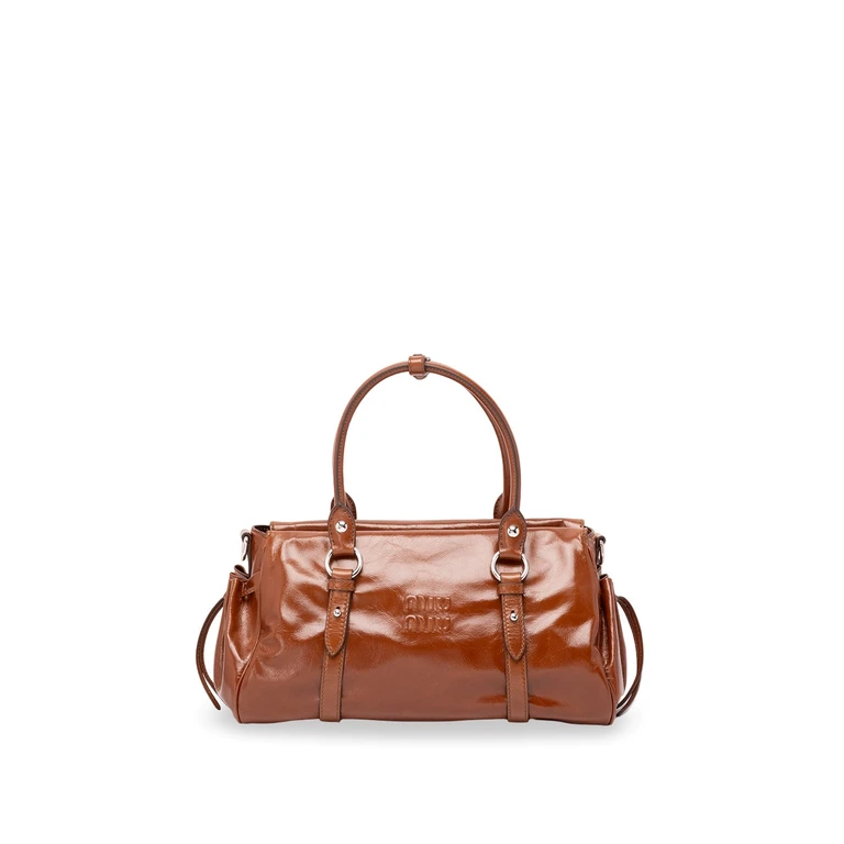 Shiny Leather Handbag