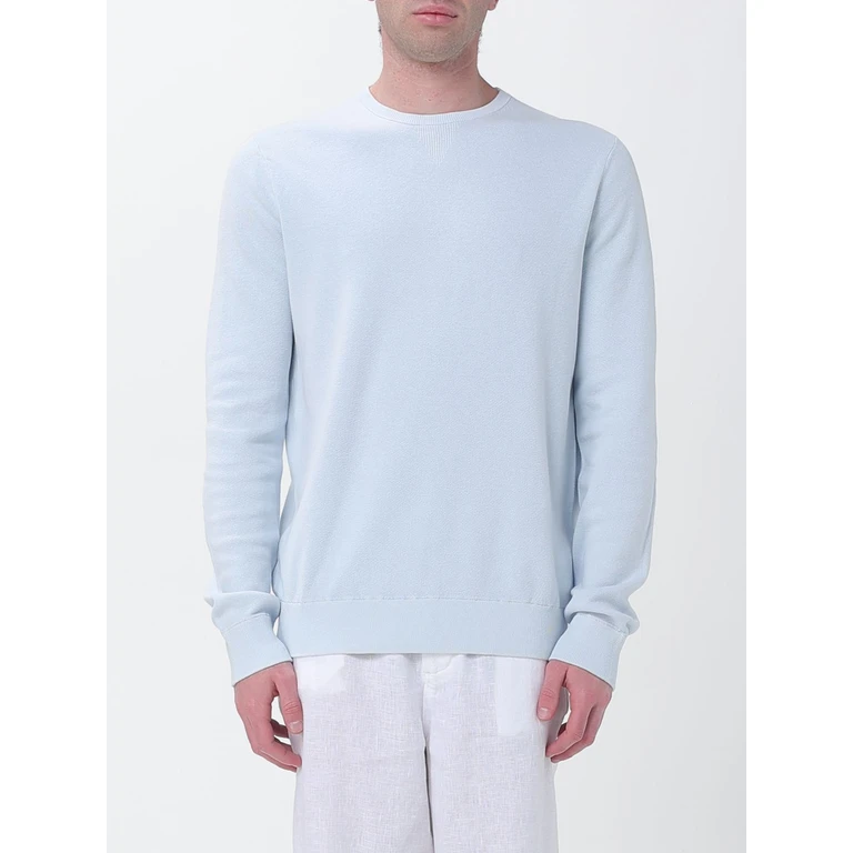 Organic Cotton and Linen Crew Neck Jumper (MCMGAKNMANZA0650147)