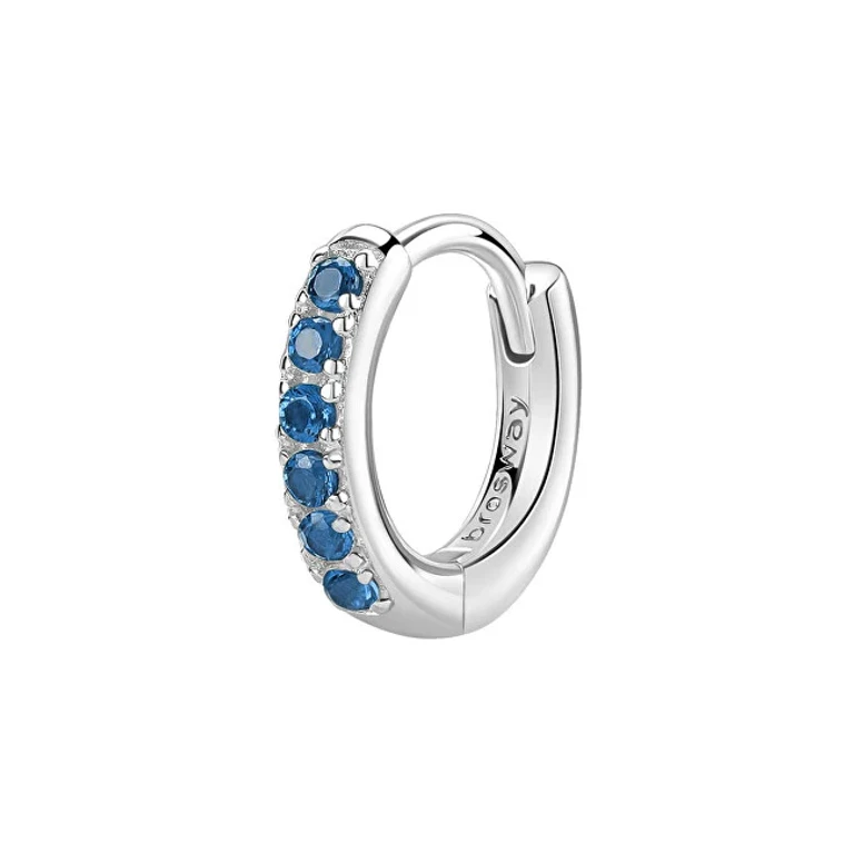 Fancy Freedom Blue FFB80 Silver Single Hoop Earring