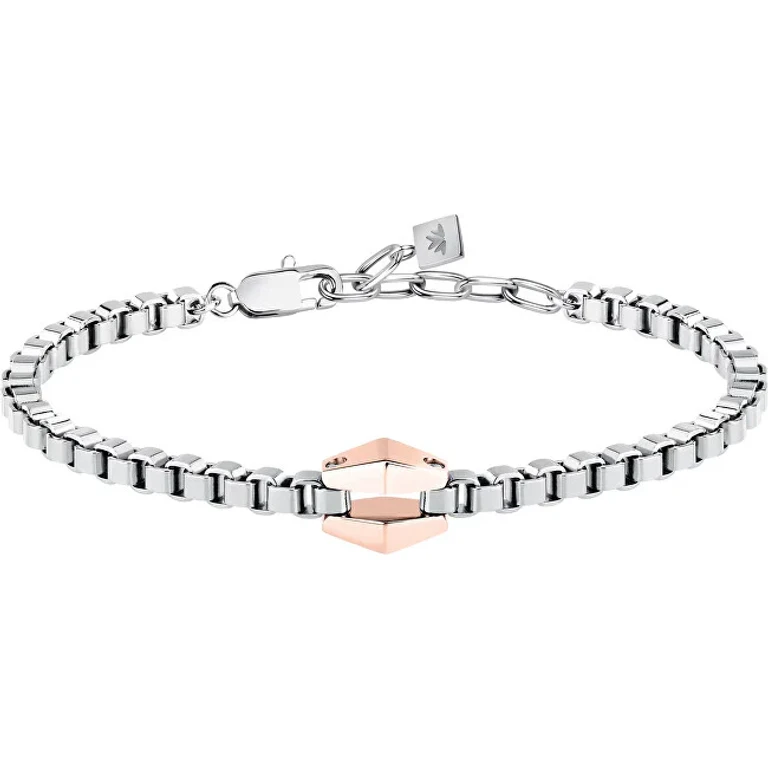 Men's Bracelet in Two-Tone Steel Motown Sals111
