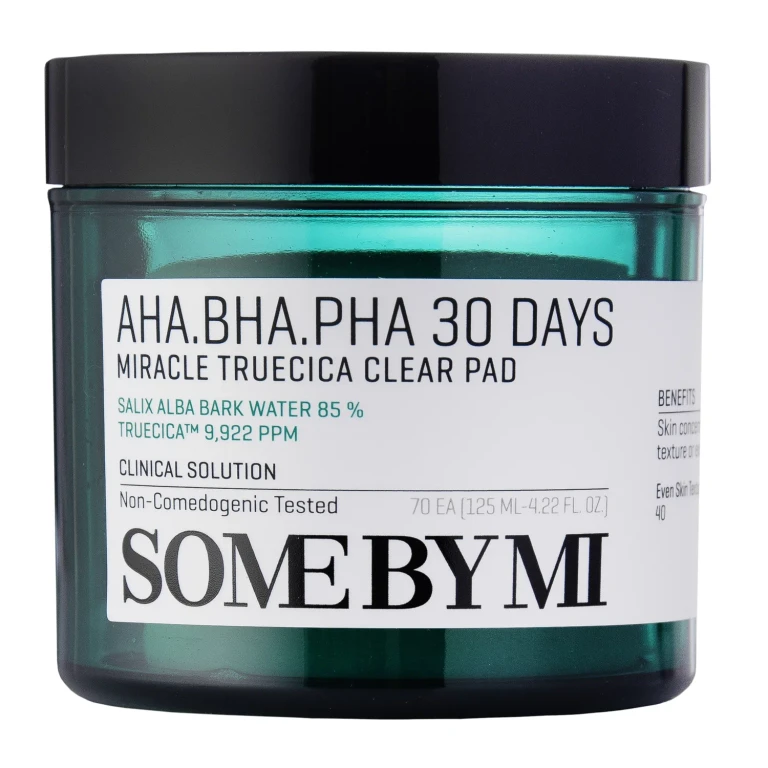 AHA BHA PHA 30 Days Miracle Truecica Clear Pad — Dischetto esfoliante