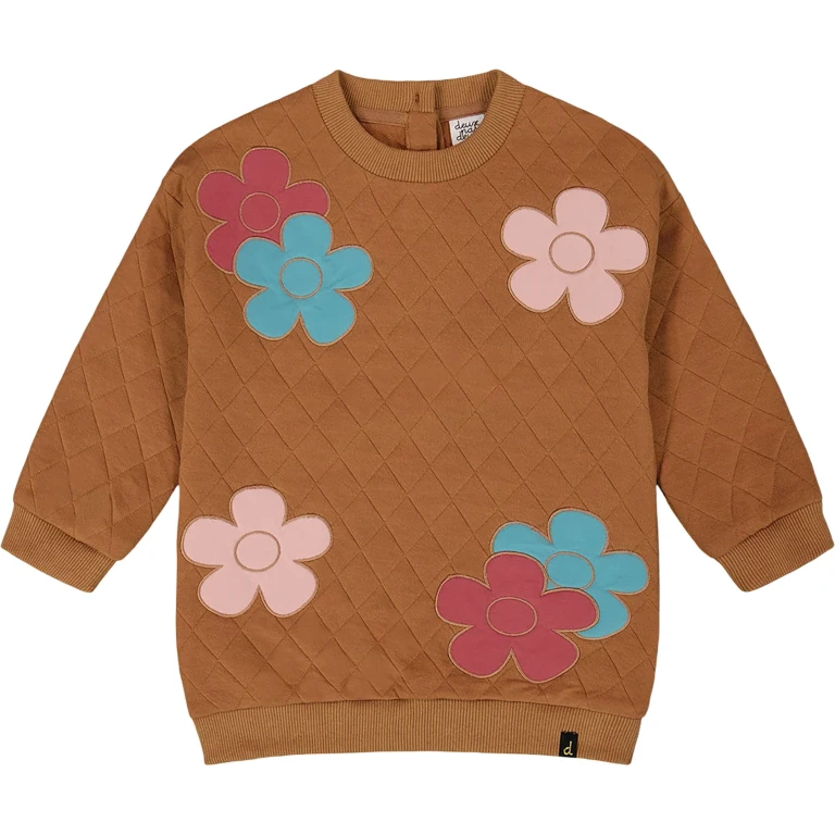 Quilted Tunic with Flowers - Little Girl