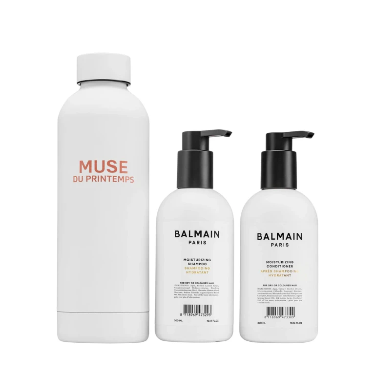 Set Balmain Professional: Moisturizing Argan Oil Shampoo for Hair Balmain Professional 300 ml + Moisturizing Hair Conditioner Balmain Professional 300
