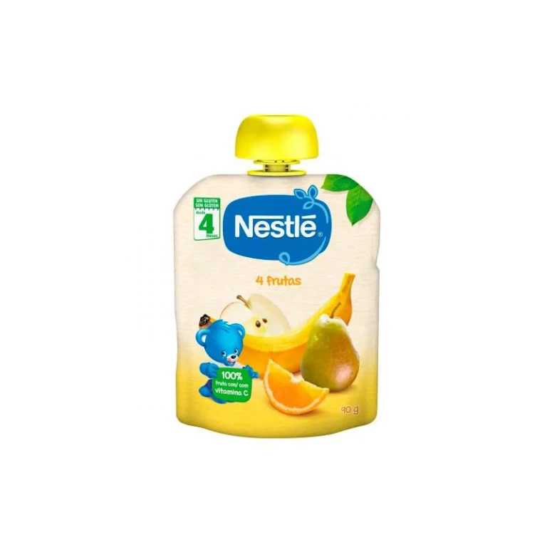 3x Puree Nestlé 4 Fruit 90g
