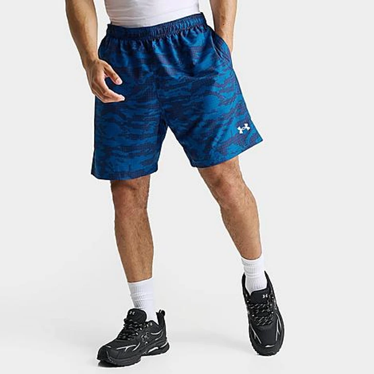 Under Armour Men's Woven Printed Shorts in Wham Blue Size: Small