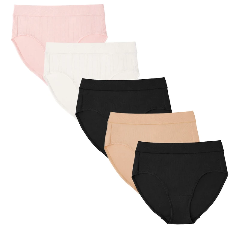 Women's 5-Pack Supersoft Cotton Brief - Neutrals S:- Neutrals, S