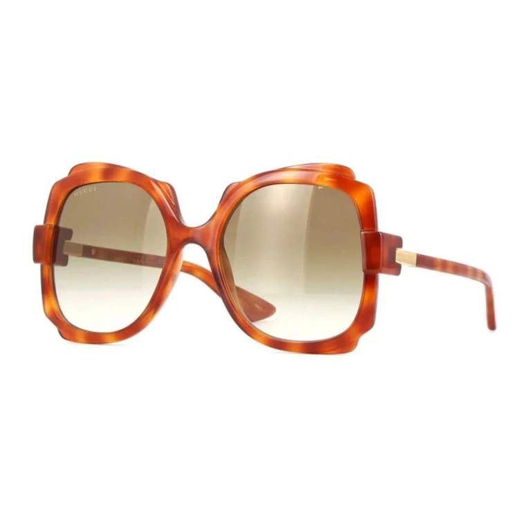 Ladies Brown Square Sunglasses GG1431S 002